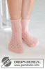 247-19 Pretty in Peach Socks by DROPS Design